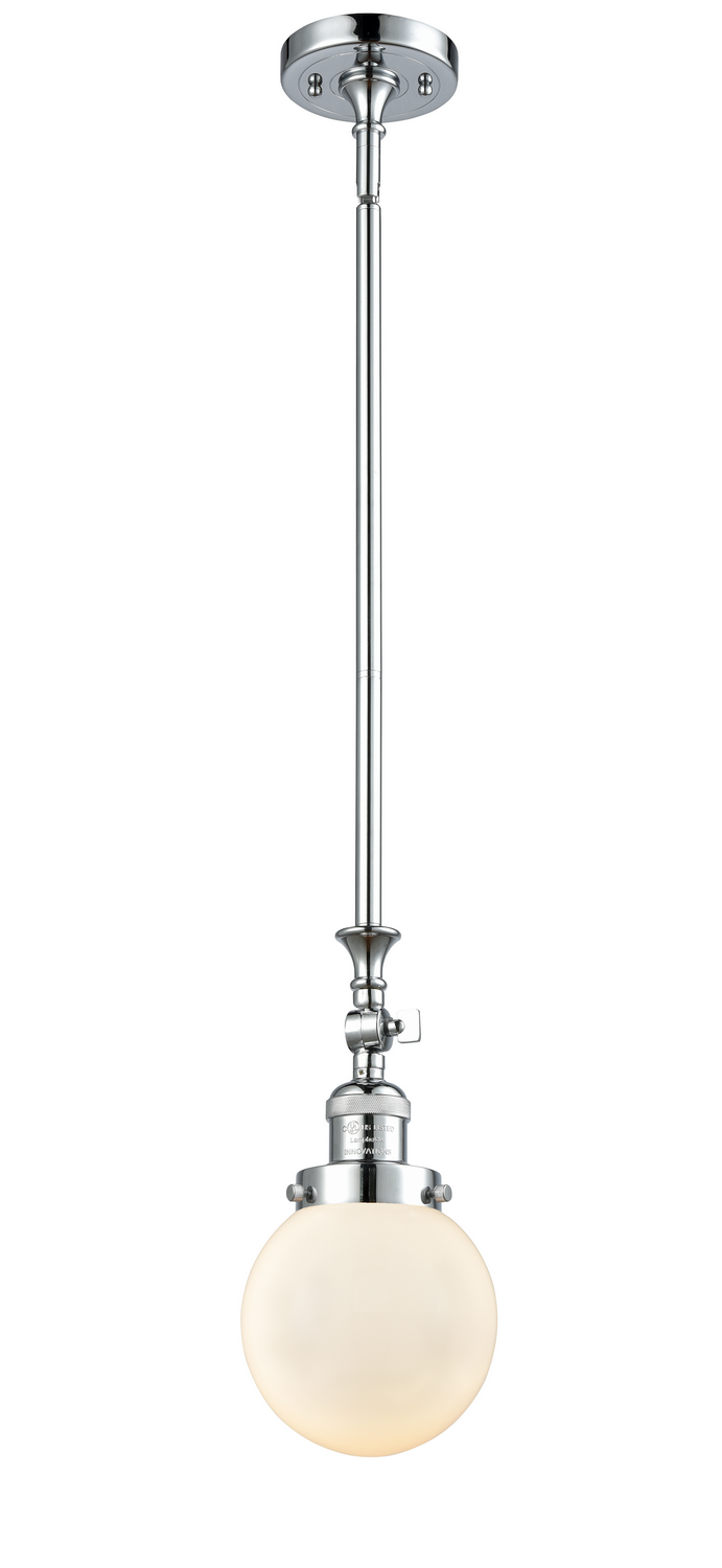 LED Mini Pendant by Innovations - Franklin Restoration Collection, Polished Chrome Finish - 206-PC-G201-6-LED