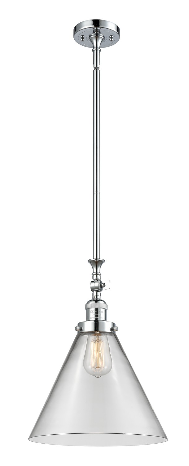 LED Mini Pendant by Innovations - Franklin Restoration Collection, Polished Chrome Finish - 206-PC-G42-L-LED