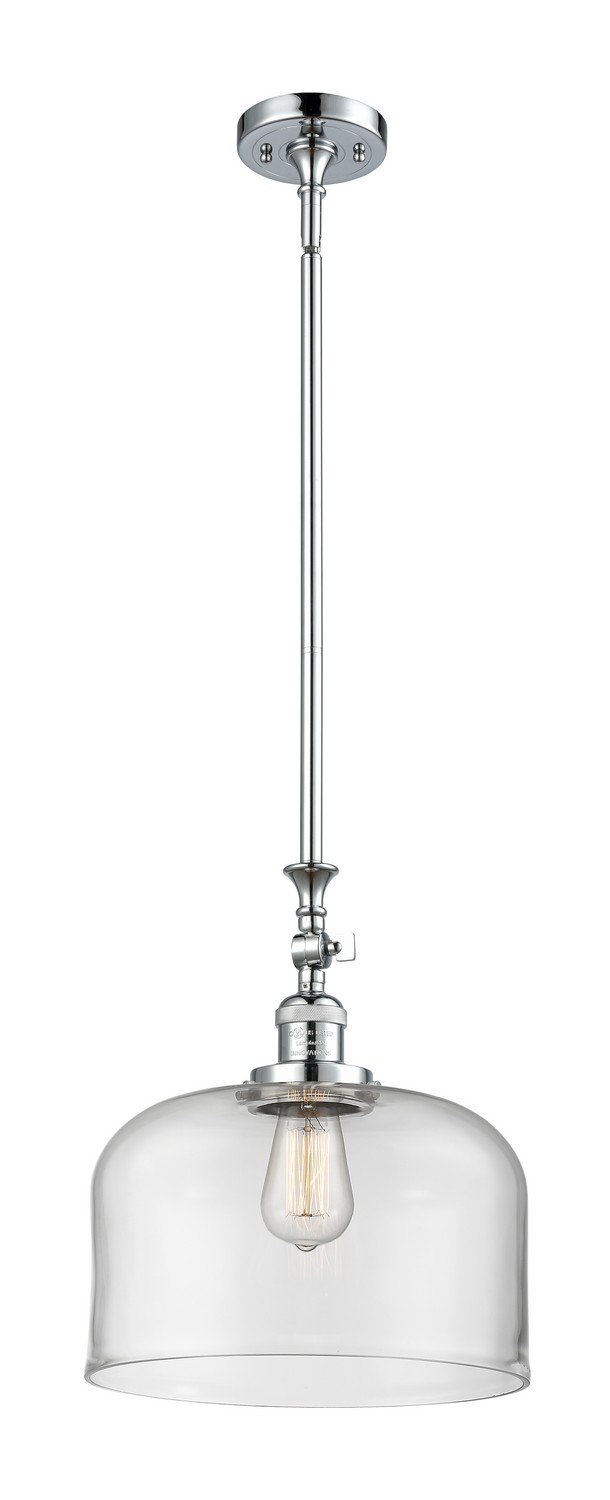 One Light Mini Pendant by Innovations - Franklin Restoration Collection, Polished Chrome Finish - 206-PC-G72-L