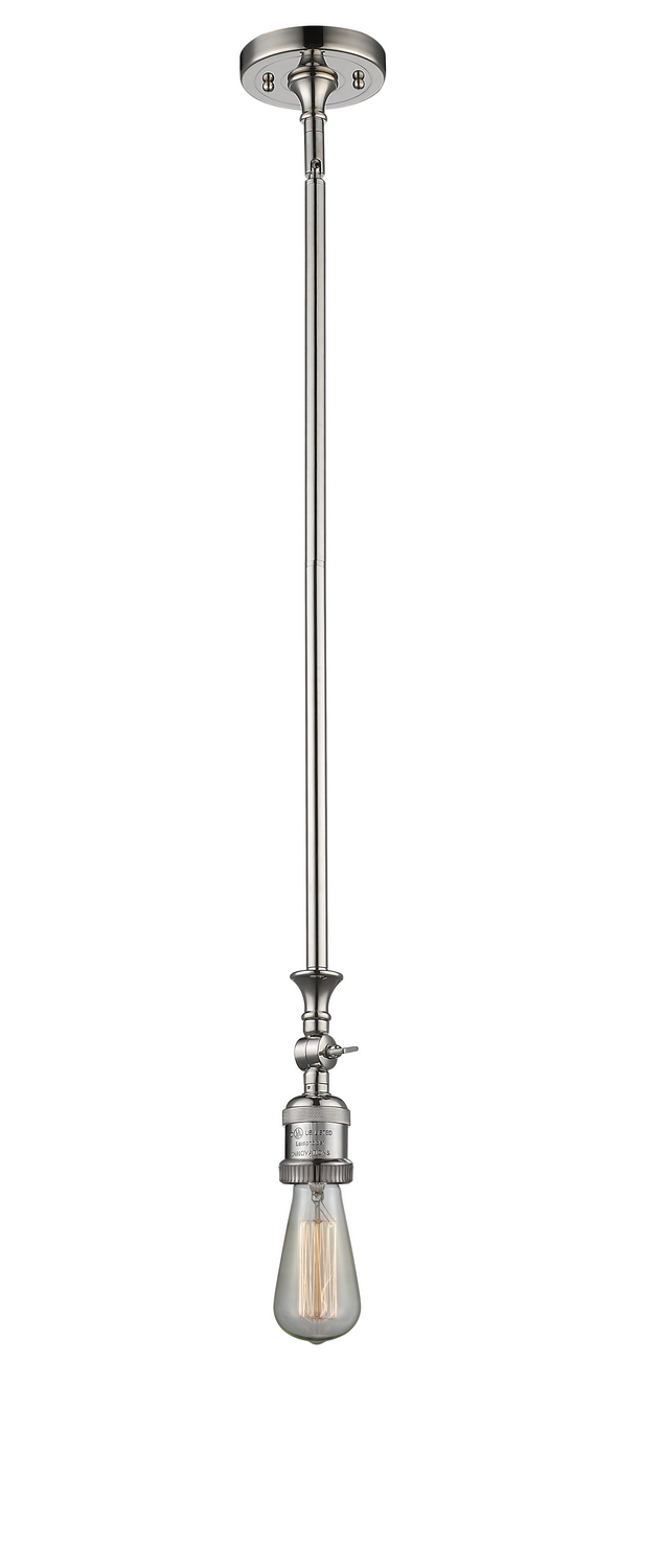 One Light Mini Pendant by Innovations - Franklin Restoration Collection, Polished Nickel Finish - 206-PN