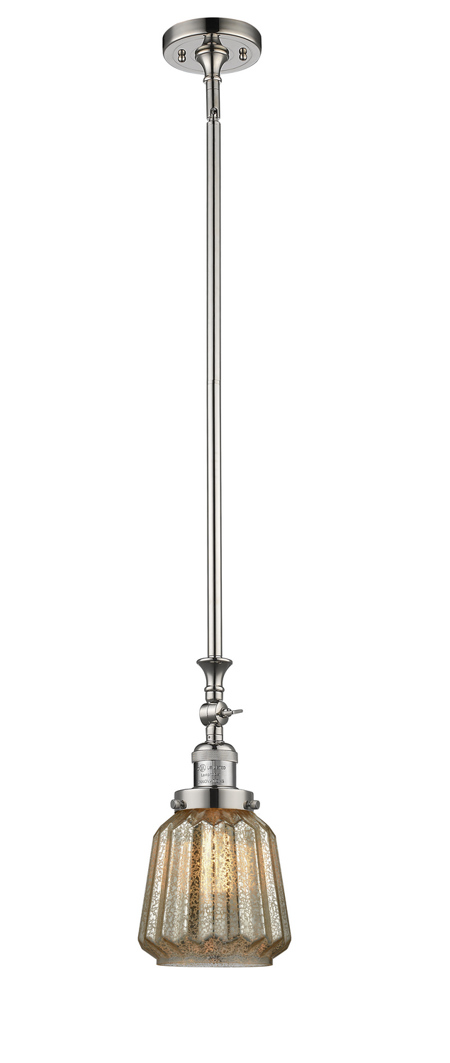 LED Mini Pendant by Innovations - Franklin Restoration Collection, Polished Nickel Finish - 206-PN-G146-LED