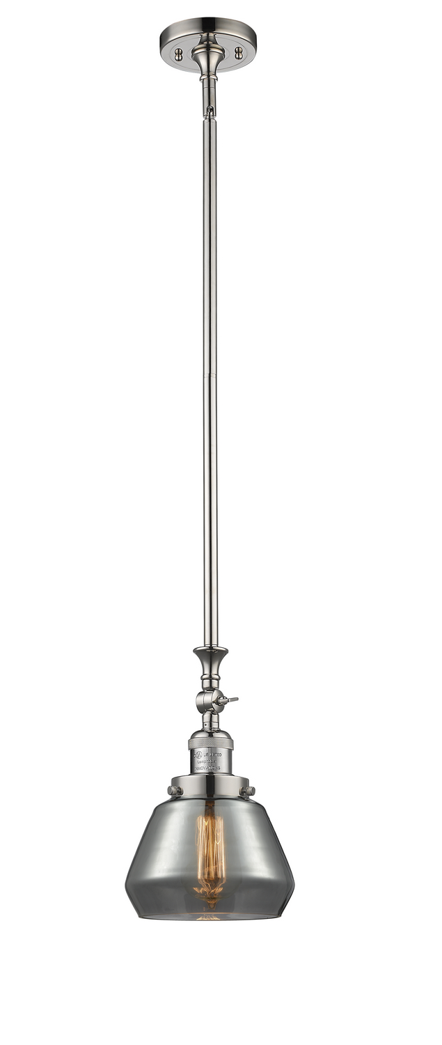 LED Mini Pendant by Innovations - Franklin Restoration Collection, Polished Nickel Finish - 206-PN-G173-LED