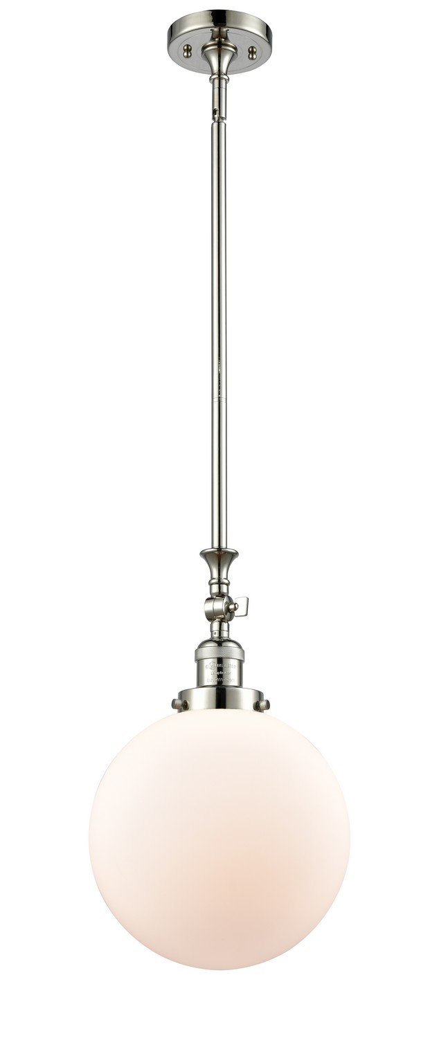 LED Mini Pendant by Innovations - Franklin Restoration Collection, Polished Nickel Finish - 206-PN-G201-10-LED