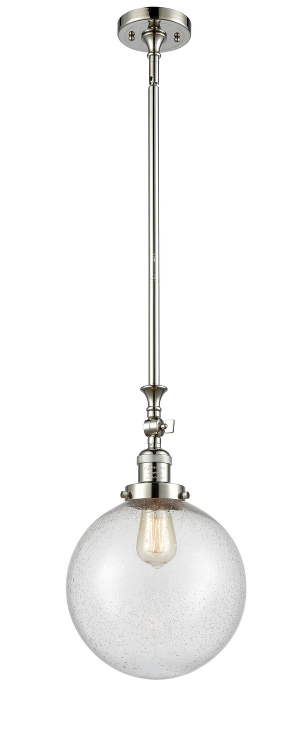 LED Mini Pendant by Innovations - Franklin Restoration Collection, Polished Nickel Finish - 206-PN-G204-10-LED