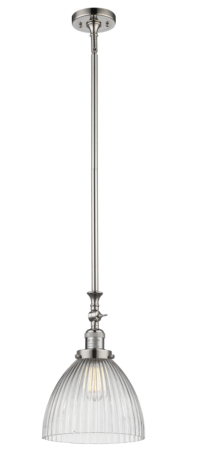 One Light Mini Pendant by Innovations - Franklin Restoration Collection, Polished Nickel Finish - 206-PN-G222