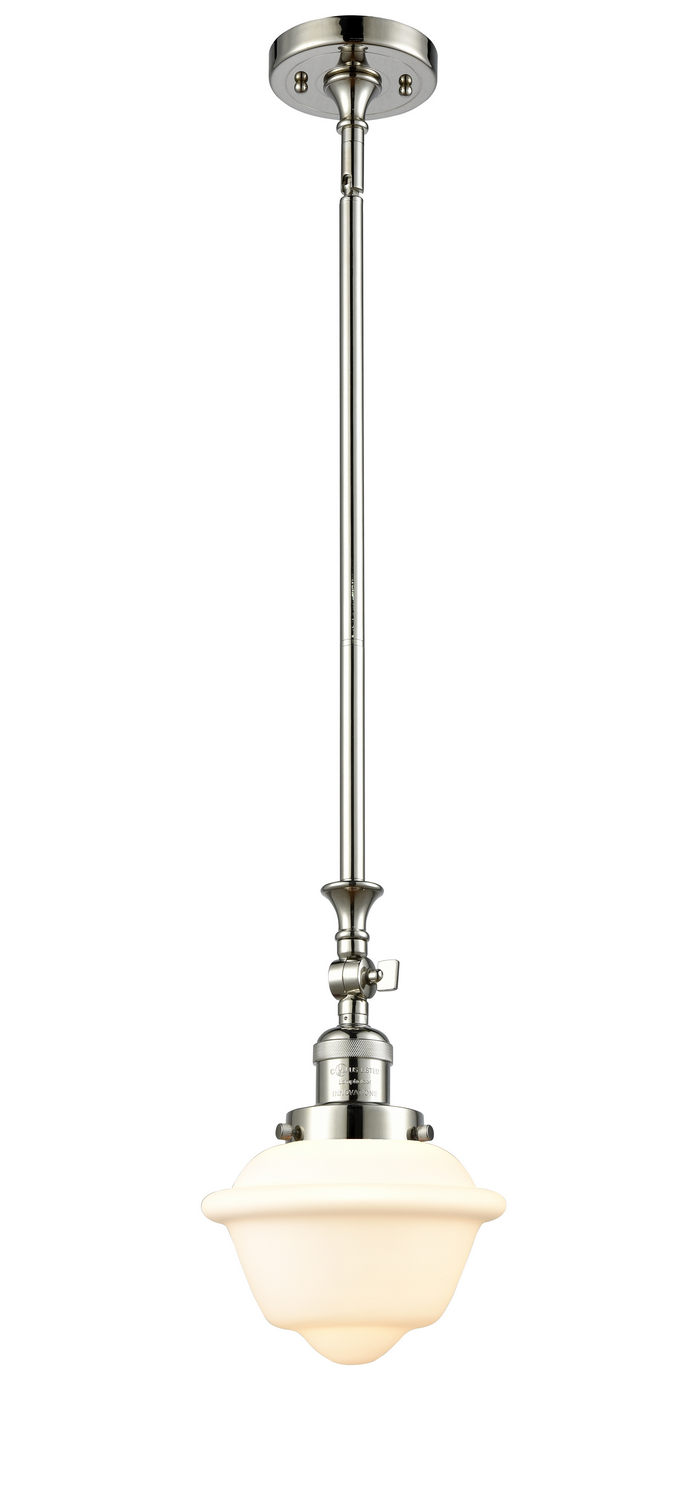 One Light Mini Pendant by Innovations - Franklin Restoration Collection, Polished Nickel Finish - 206-PN-G531