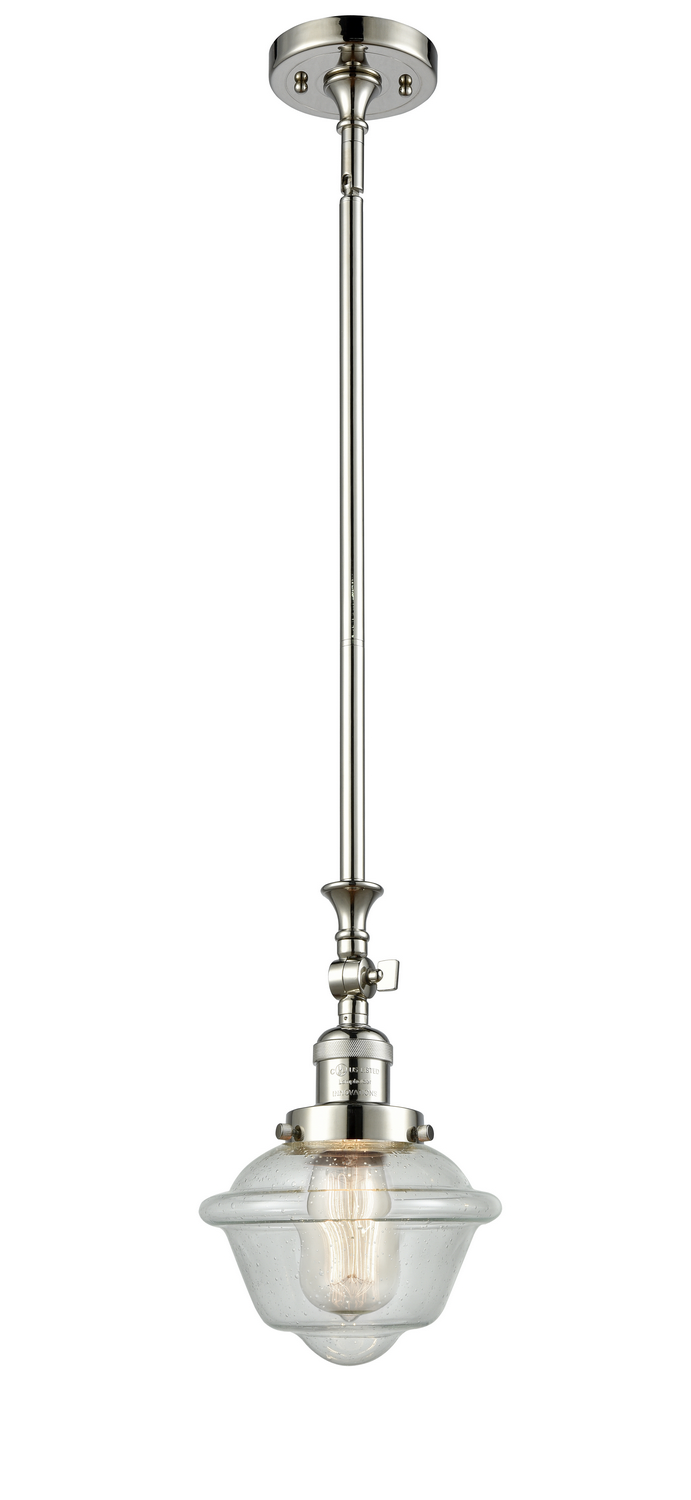 One Light Mini Pendant by Innovations - Franklin Restoration Collection, Polished Nickel Finish - 206-PN-G534