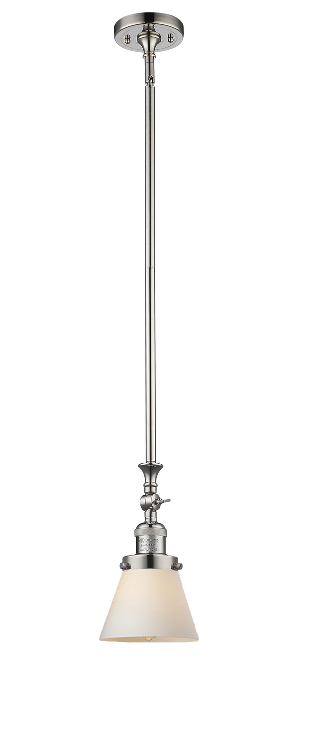 LED Mini Pendant by Innovations - Franklin Restoration Collection, Polished Nickel Finish - 206-PN-G61-LED