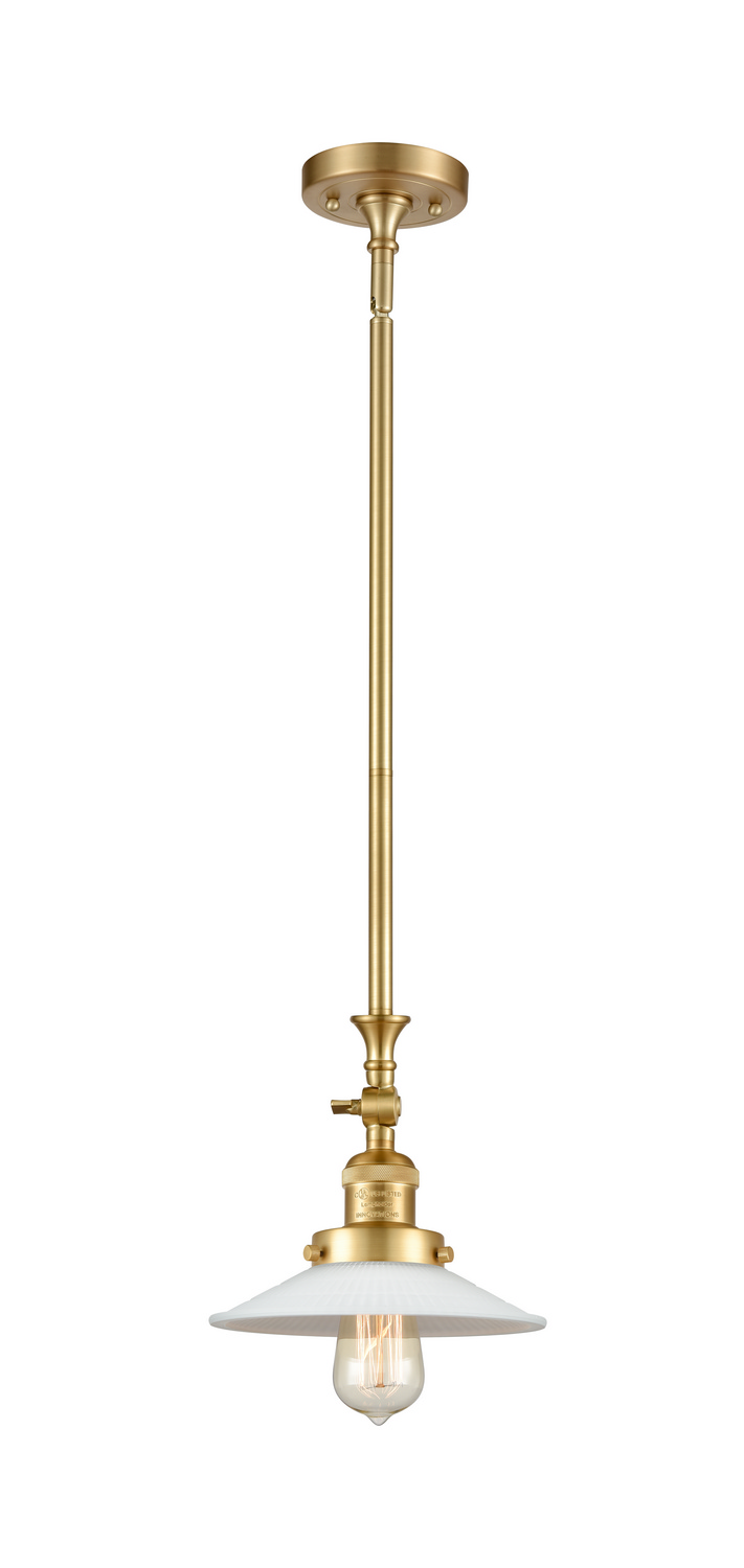 One Light Mini Pendant by Innovations - Franklin Restoration Collection, Satin Gold Finish - 206-SG-G1