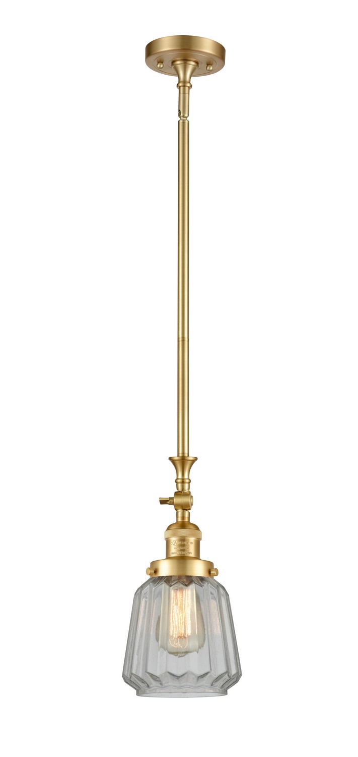 LED Mini Pendant by Innovations - Franklin Restoration Collection, Satin Gold Finish - 206-SG-G142-LED
