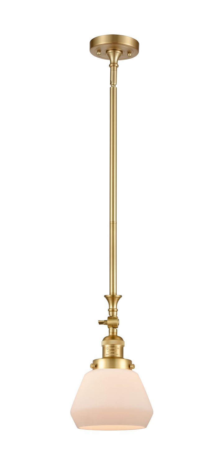 LED Mini Pendant by Innovations - Franklin Restoration Collection, Satin Gold Finish - 206-SG-G171-LED