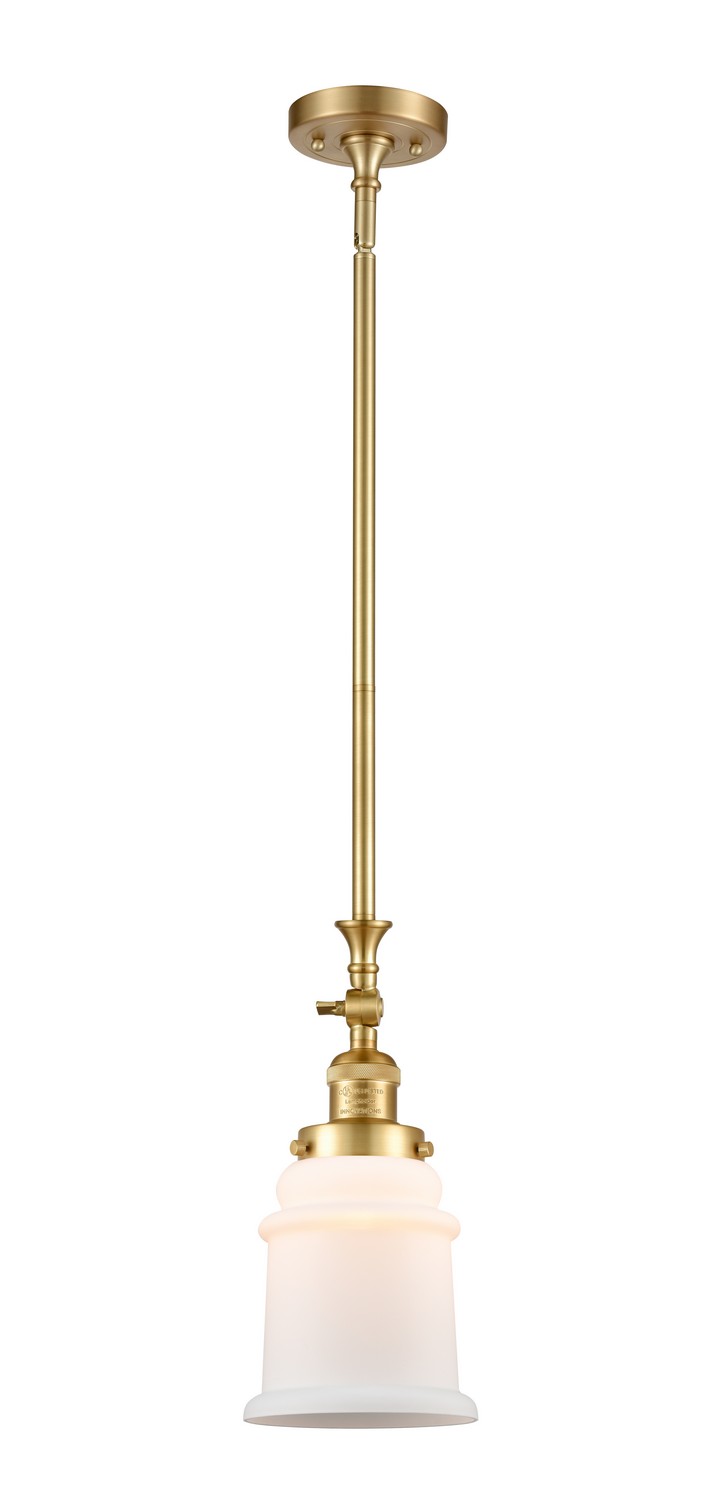 LED Mini Pendant by Innovations - Franklin Restoration Collection, Satin Gold Finish - 206-SG-G181-LED