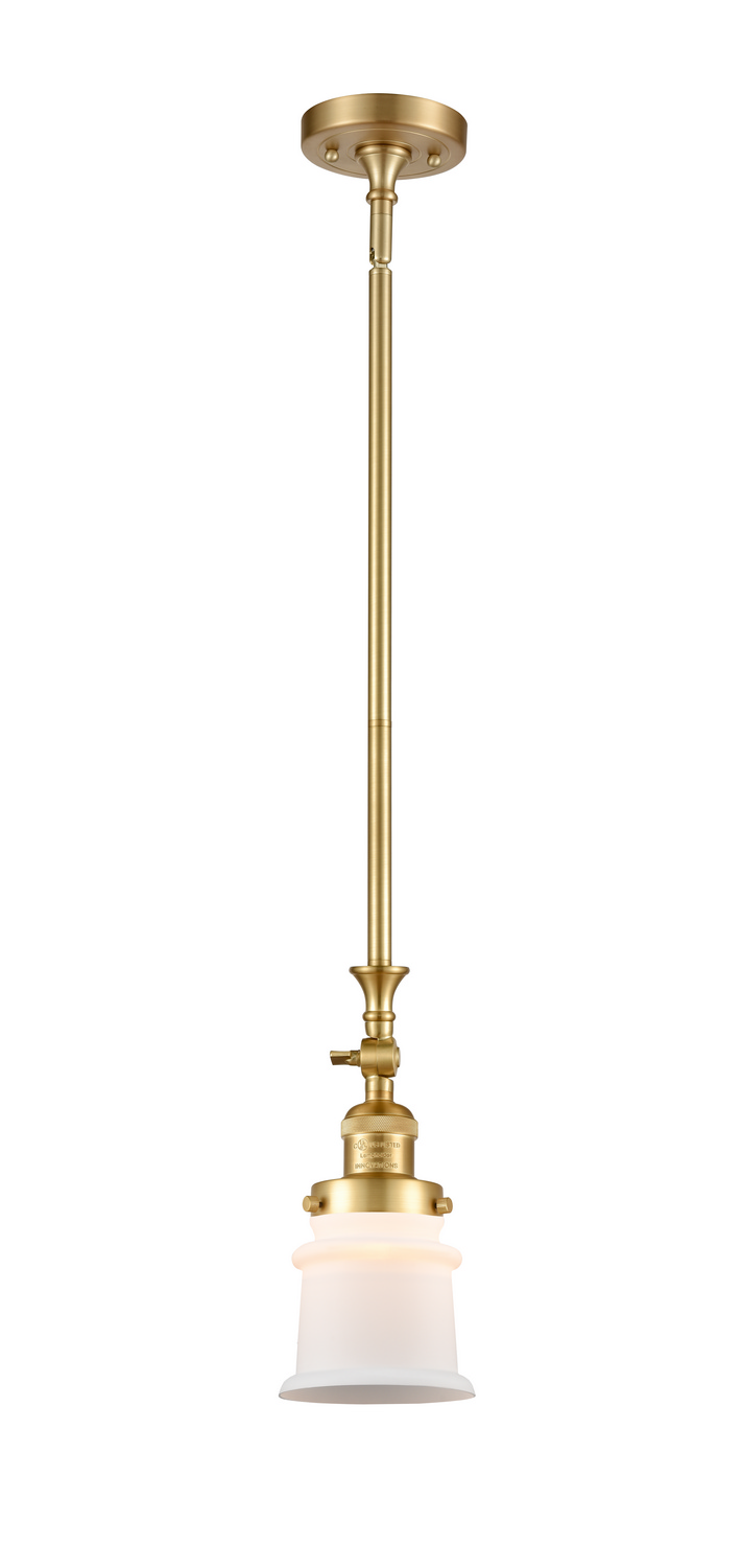 One Light Mini Pendant by Innovations - Franklin Restoration Collection, Satin Gold Finish - 206-SG-G181S