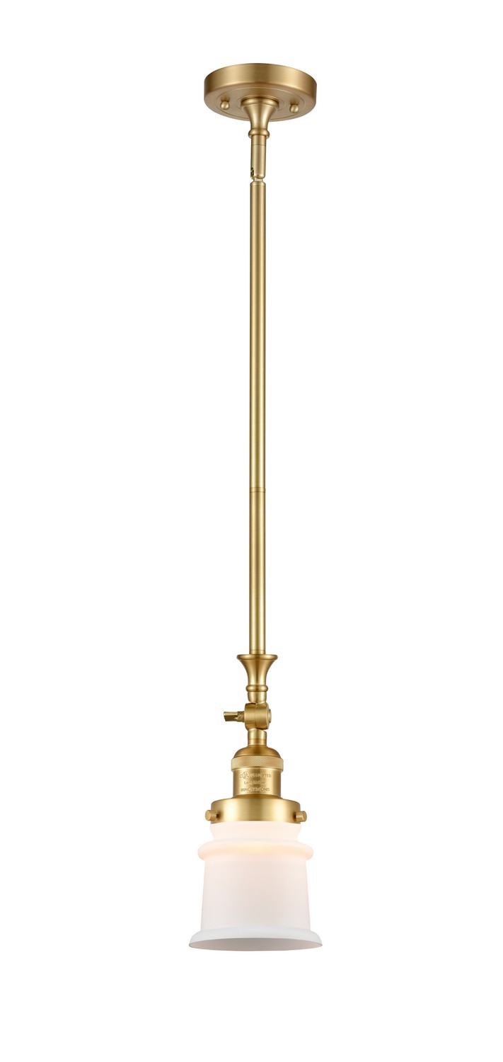 LED Mini Pendant by Innovations - Franklin Restoration Collection, Satin Gold Finish - 206-SG-G181S-LED