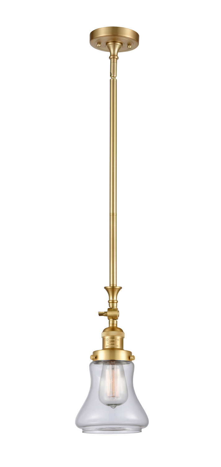 One Light Mini Pendant by Innovations - Franklin Restoration Collection, Satin Gold Finish - 206-SG-G192