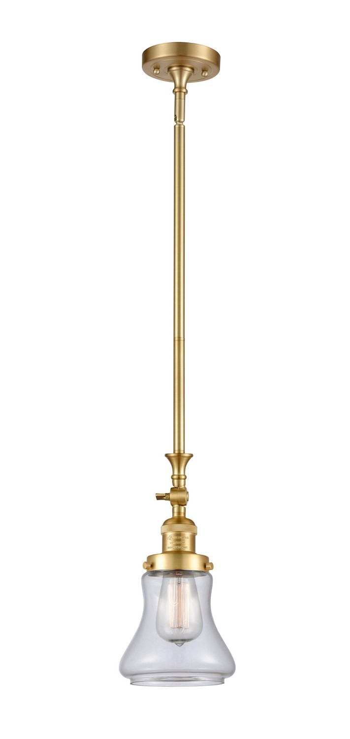 LED Mini Pendant by Innovations - Franklin Restoration Collection, Satin Gold Finish - 206-SG-G192-LED