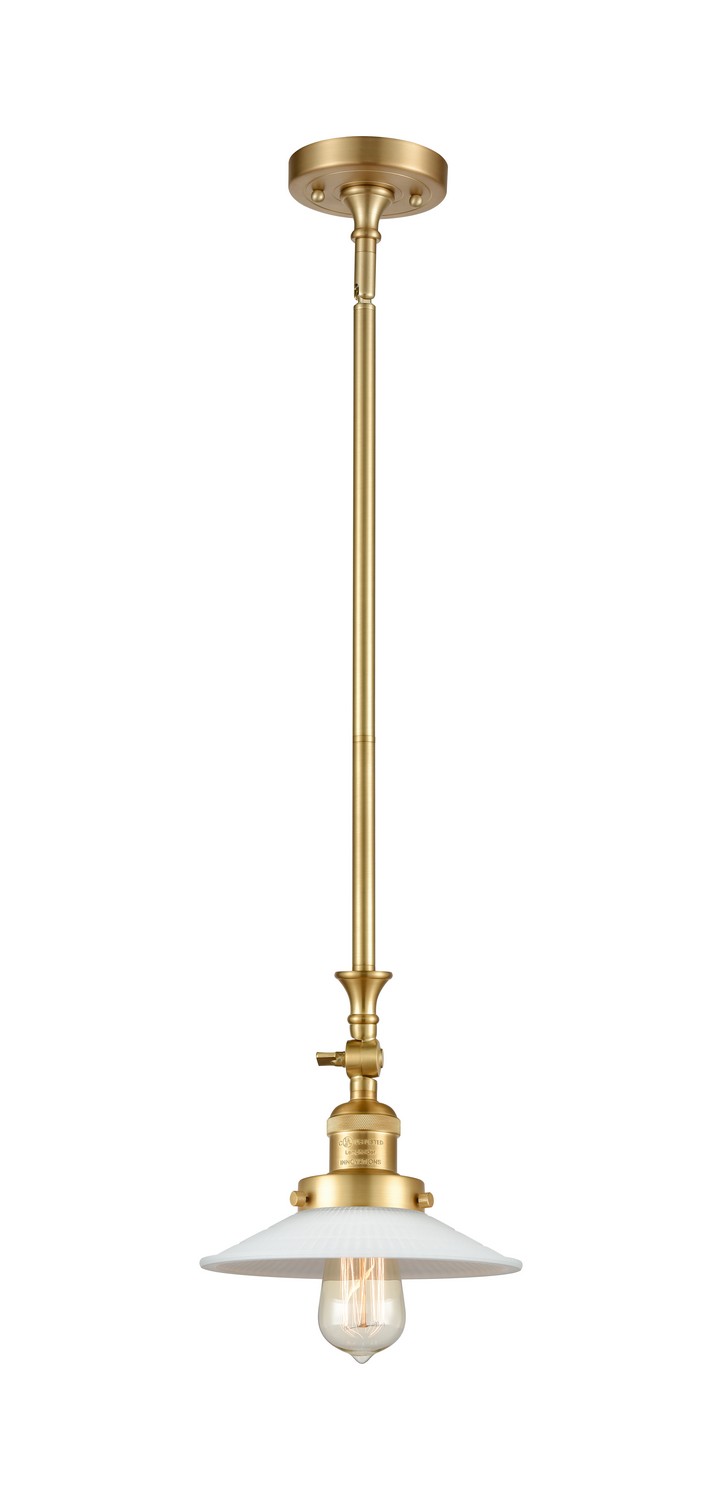 LED Mini Pendant by Innovations - Franklin Restoration Collection, Satin Gold Finish - 206-SG-G1-LED