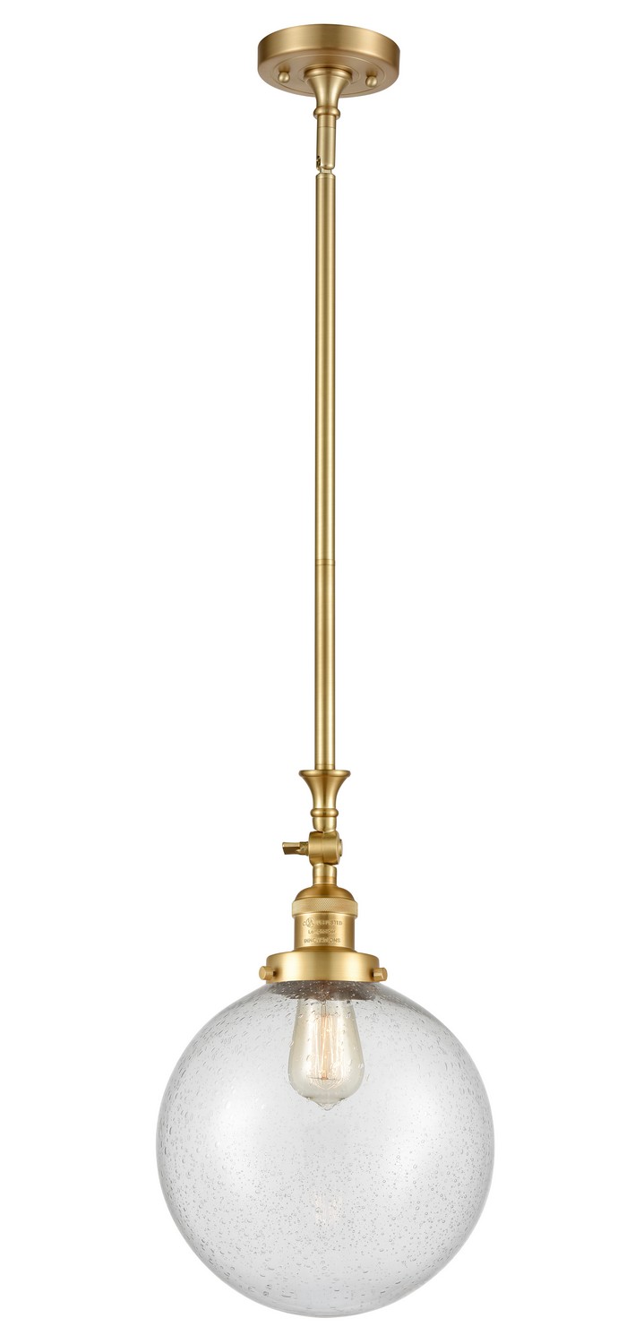 LED Mini Pendant by Innovations - Franklin Restoration Collection, Satin Gold Finish - 206-SG-G204-10-LED