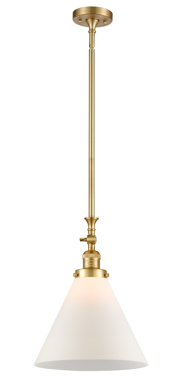 LED Mini Pendant by Innovations - Franklin Restoration Collection, Satin Gold Finish - 206-SG-G41-L-LED