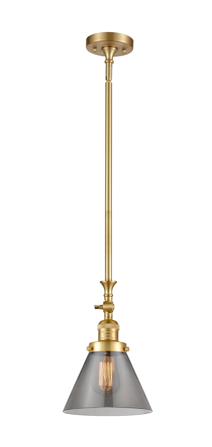 One Light Mini Pendant by Innovations - Franklin Restoration Collection, Satin Gold Finish - 206-SG-G43