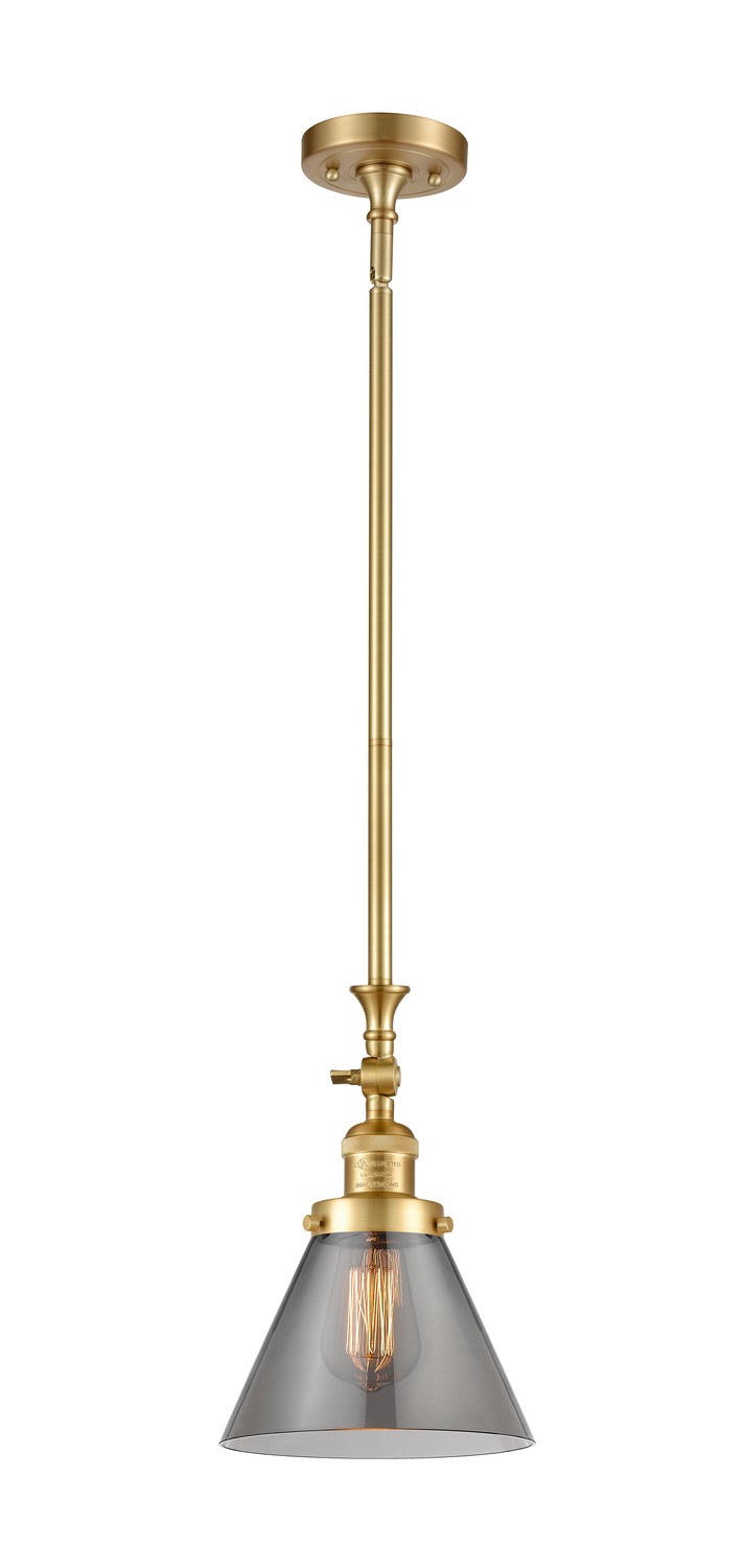 LED Mini Pendant by Innovations - Franklin Restoration Collection, Satin Gold Finish - 206-SG-G43-LED