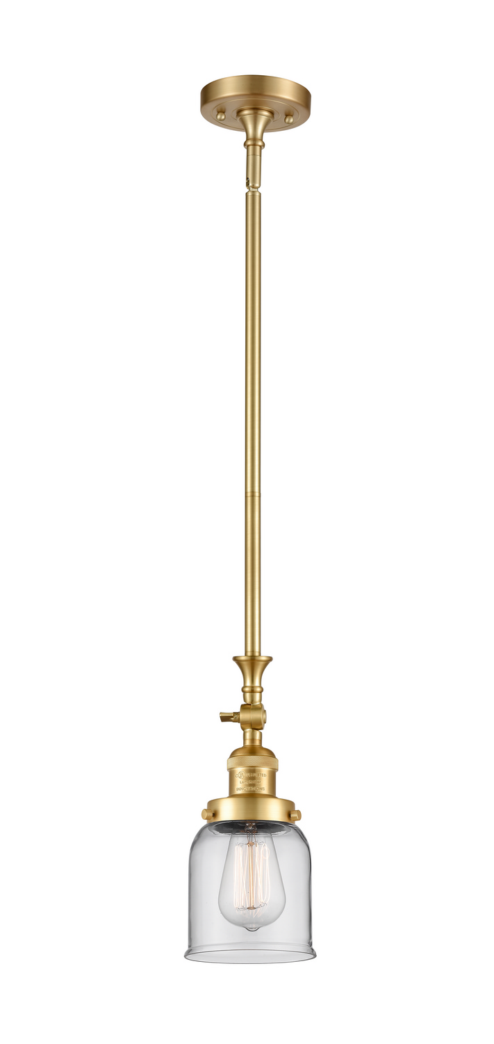 One Light Mini Pendant by Innovations - Franklin Restoration Collection, Satin Gold Finish - 206-SG-G52