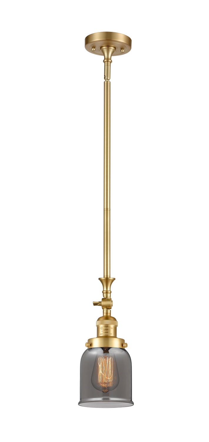 One Light Mini Pendant by Innovations - Franklin Restoration Collection, Satin Gold Finish - 206-SG-G53