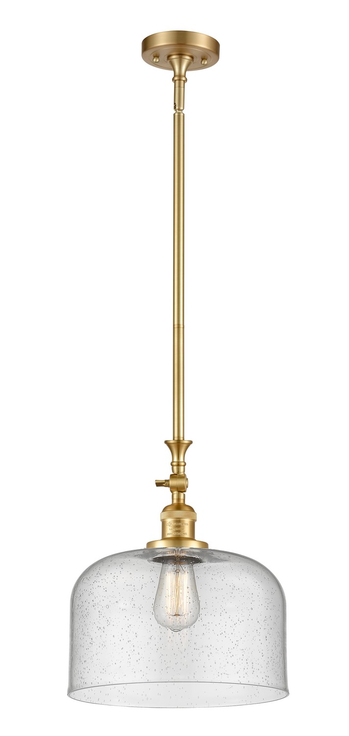 One Light Mini Pendant by Innovations - Franklin Restoration Collection, Satin Gold Finish - 206-SG-G74-L