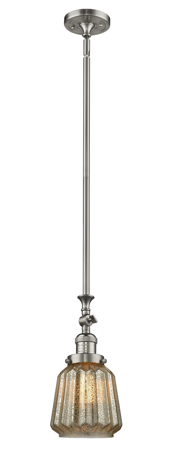 LED Mini Pendant by Innovations - Franklin Restoration Collection, Brushed Satin Nickel Finish - 206-SN-G146-LED