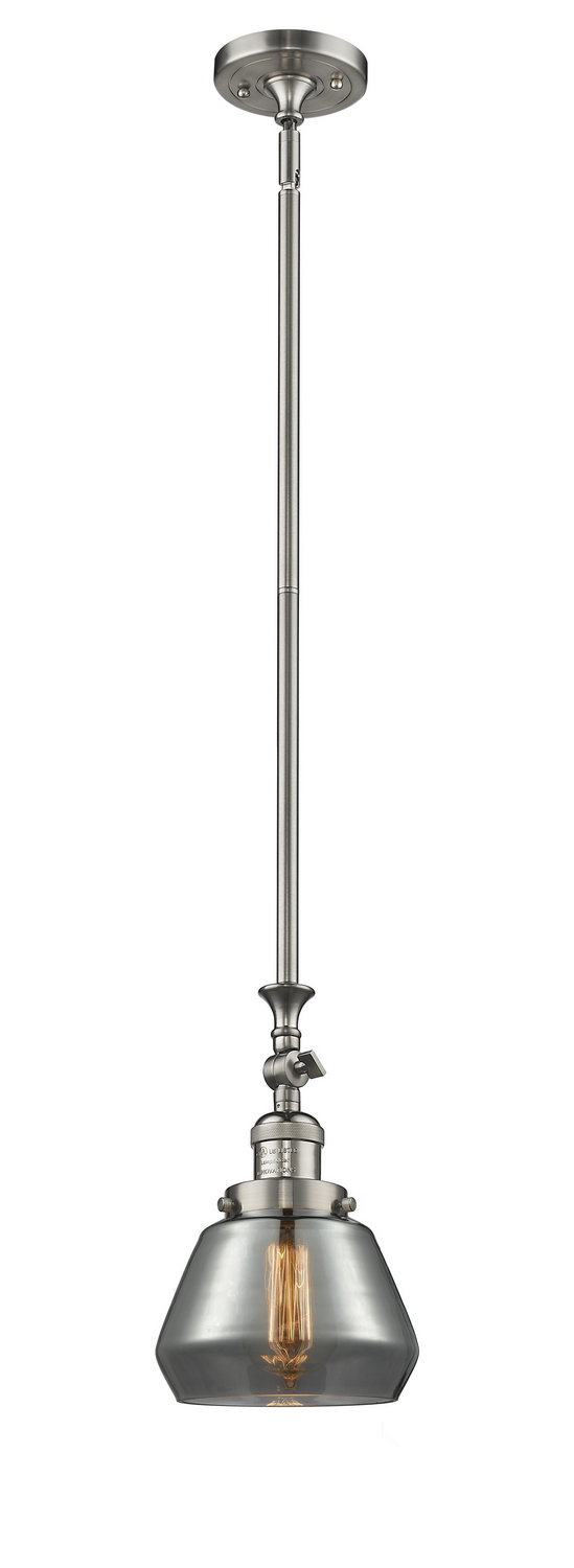 LED Mini Pendant by Innovations - Franklin Restoration Collection, Brushed Satin Nickel Finish - 206-SN-G173-LED