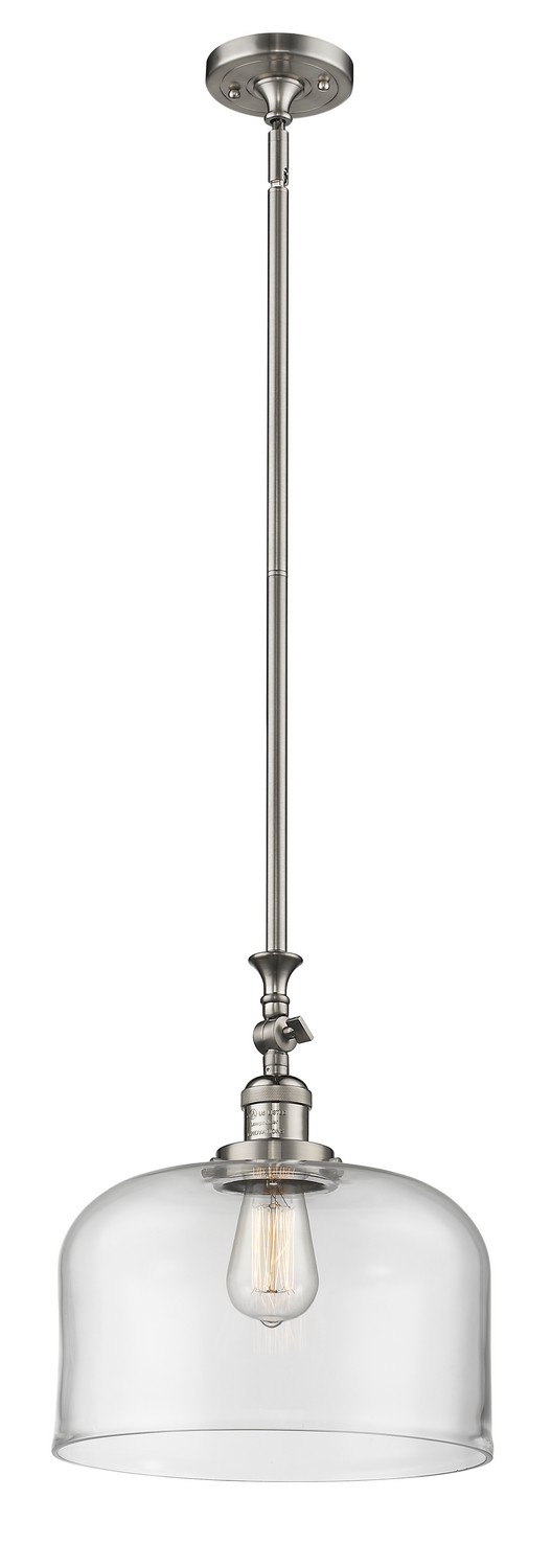 One Light Mini Pendant by Innovations - Franklin Restoration Collection, Brushed Satin Nickel Finish - 206-SN-G72-L