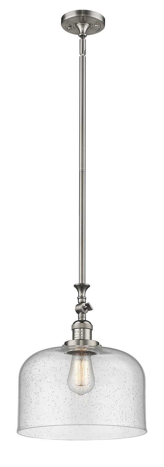 One Light Mini Pendant by Innovations - Franklin Restoration Collection, Brushed Satin Nickel Finish - 206-SN-G74-L