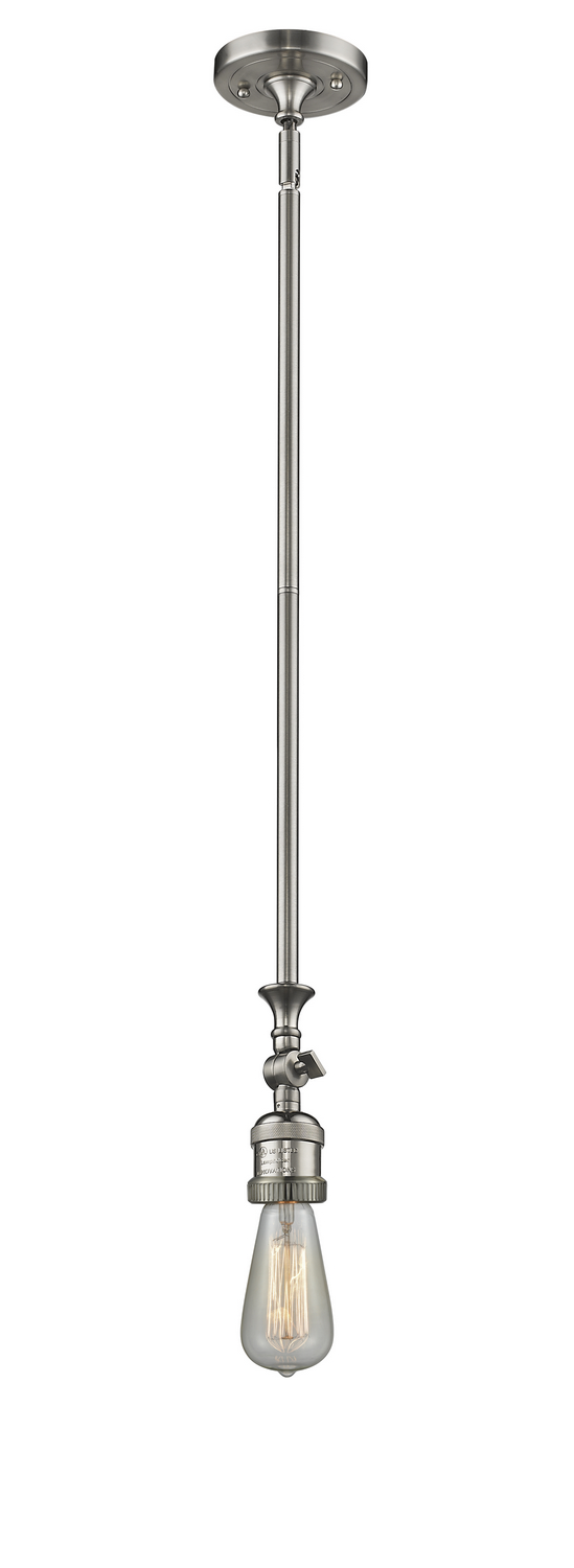LED Mini Pendant by Innovations - Franklin Restoration Collection, Brushed Satin Nickel Finish - 206-SN-LED