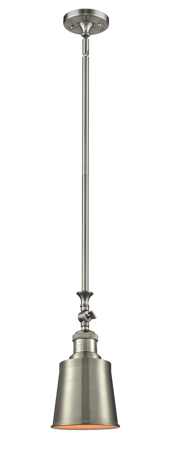 LED Mini Pendant by Innovations - Franklin Restoration Collection, Brushed Satin Nickel Finish - 206-SN-M9-SN-LED