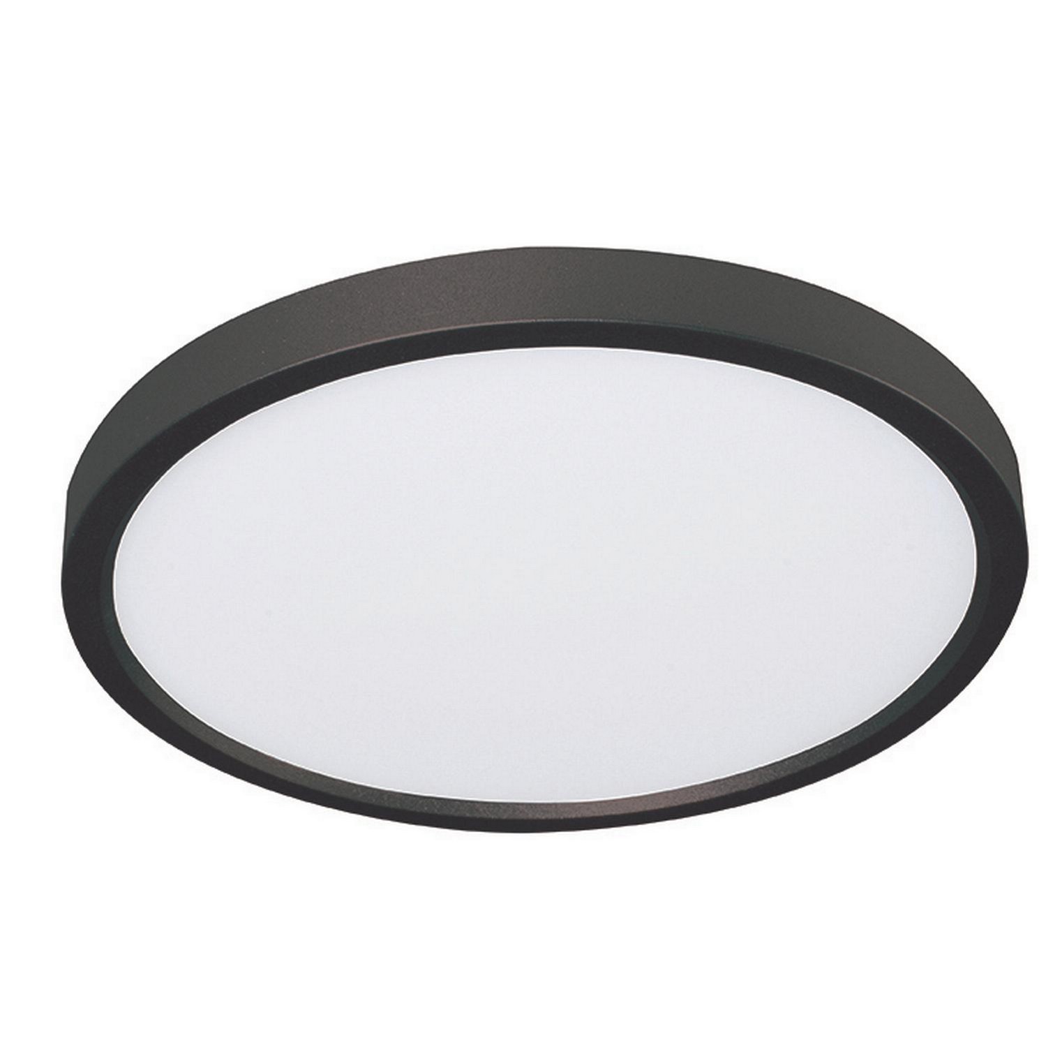AFX Lighting Edge Round LED Flush Mount in Black - EGRF08LAJD1BK