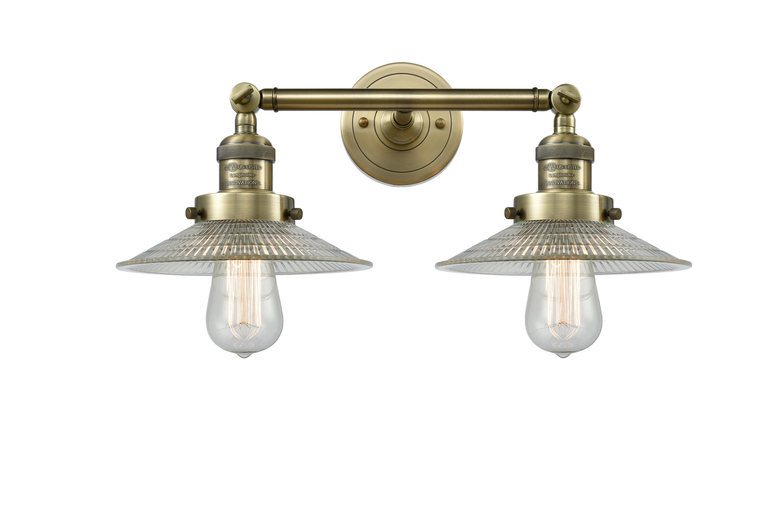 LED Bath Vanity by Innovations - Franklin Restoration Collection, Antique Brass Finish - 208-AB-G2-LED