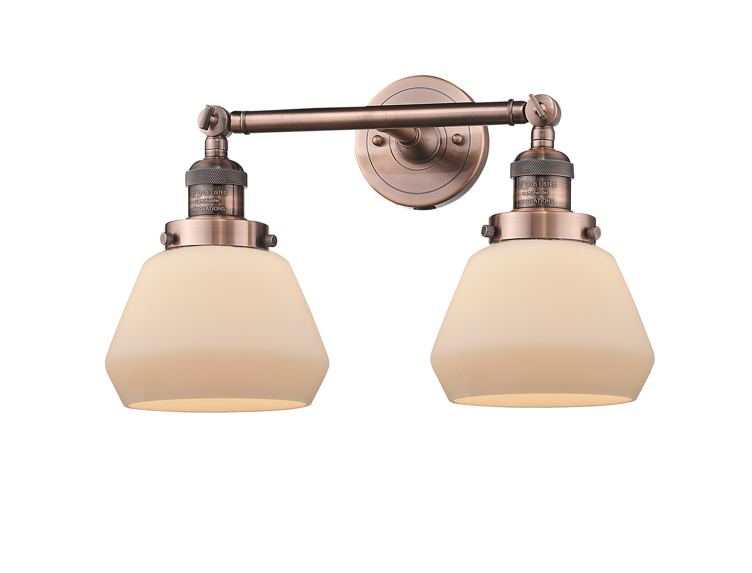 LED Bath Vanity by Innovations - Franklin Restoration Collection, Antique Copper Finish - 208-AC-G171-LED