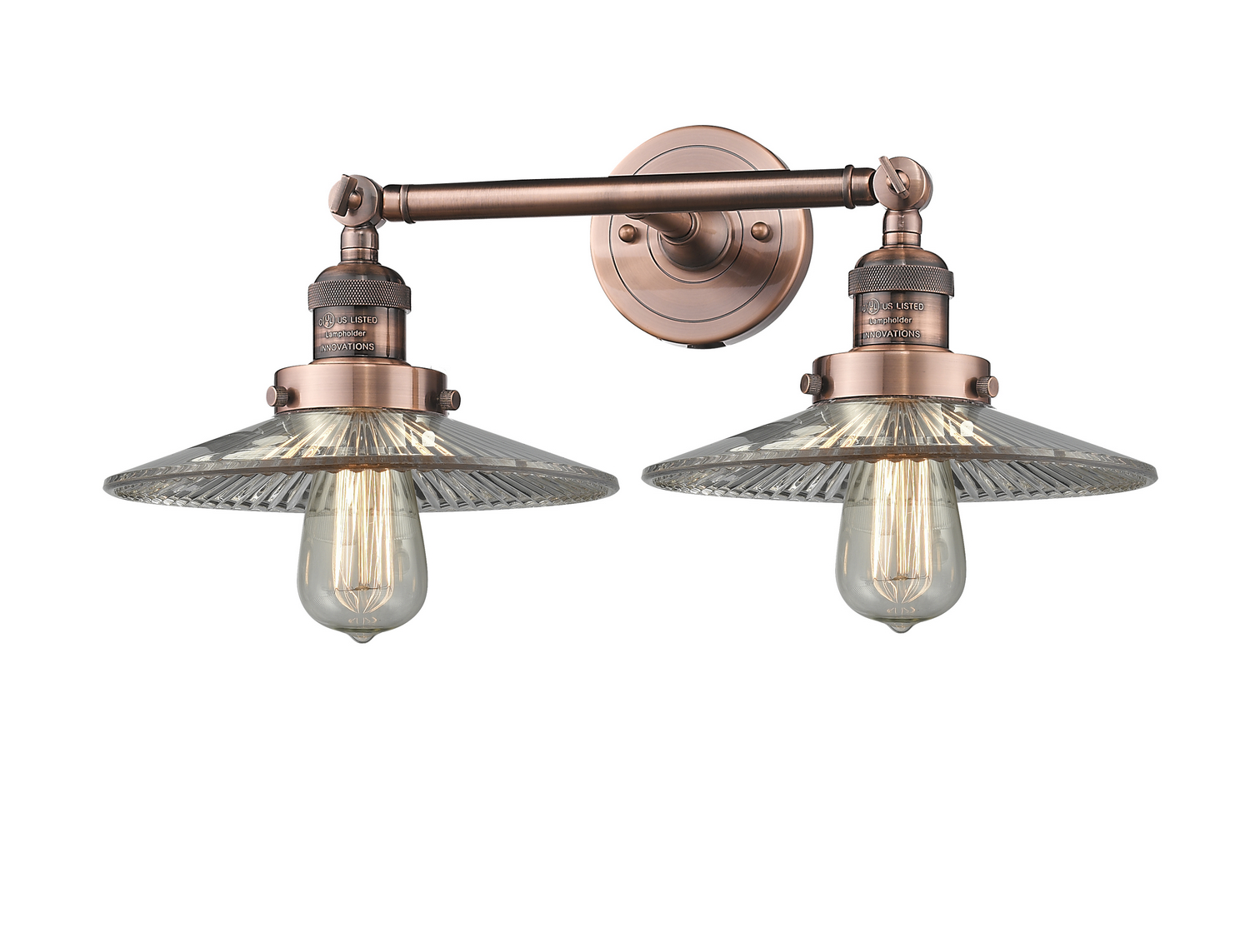 LED Bath Vanity by Innovations - Franklin Restoration Collection, Antique Copper Finish - 208-AC-G2-LED