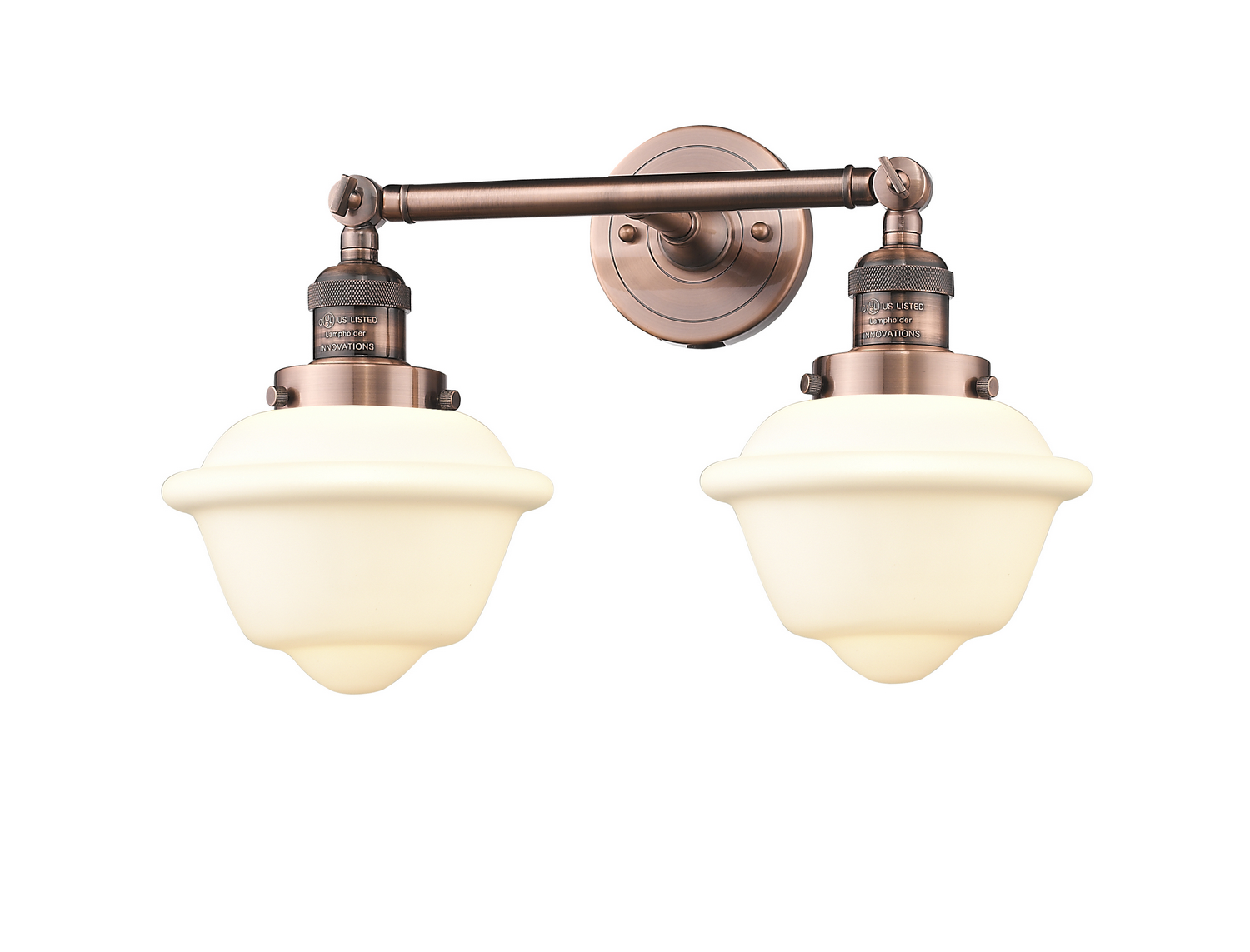 LED Bath Vanity by Innovations - Franklin Restoration Collection, Antique Copper Finish - 208-AC-G531-LED