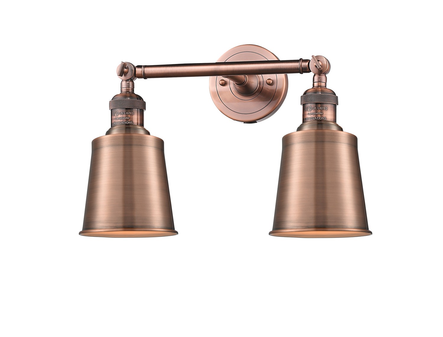 LED Bath Vanity by Innovations - Franklin Restoration Collection, Antique Copper Finish - 208-AC-M9-AC-LED