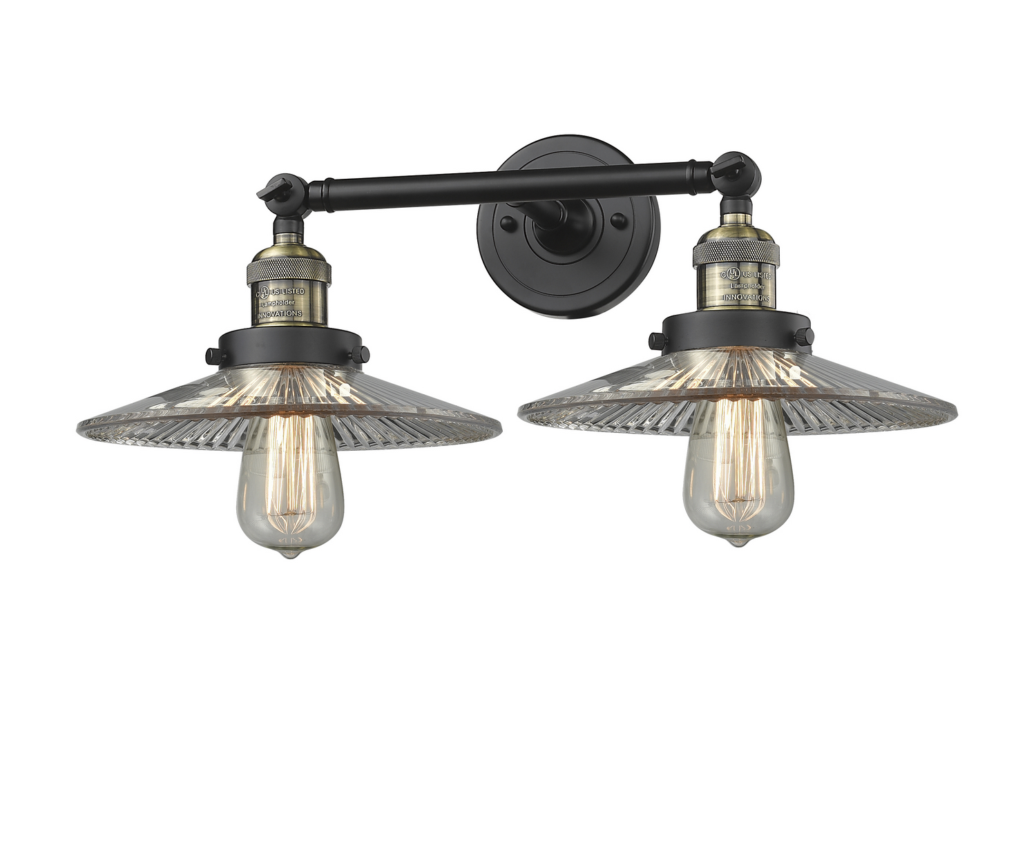 LED Bath Vanity by Innovations - Franklin Restoration Collection, Black Antique Brass Finish - 208-BAB-G2-LED