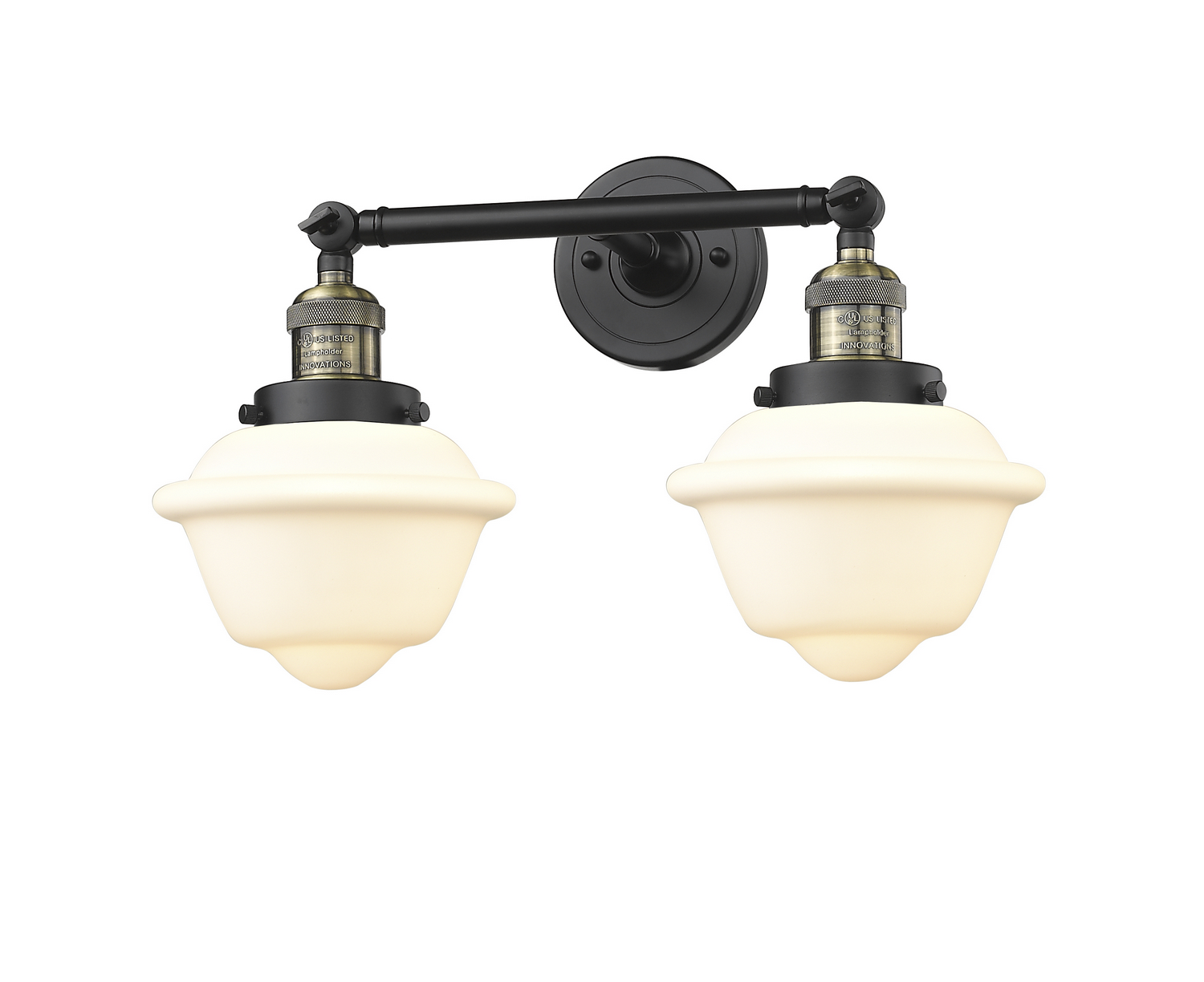 LED Bath Vanity by Innovations - Franklin Restoration Collection, Black Antique Brass Finish - 208-BAB-G531-LED