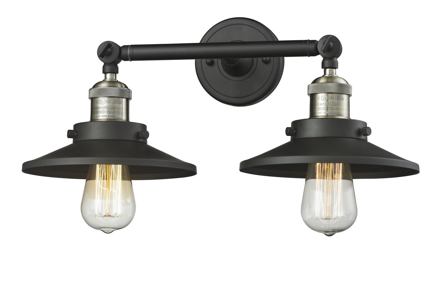 LED Bath Vanity by Innovations - Franklin Restoration Collection, Black Antique Brass Finish - 208-BAB-M6-LED