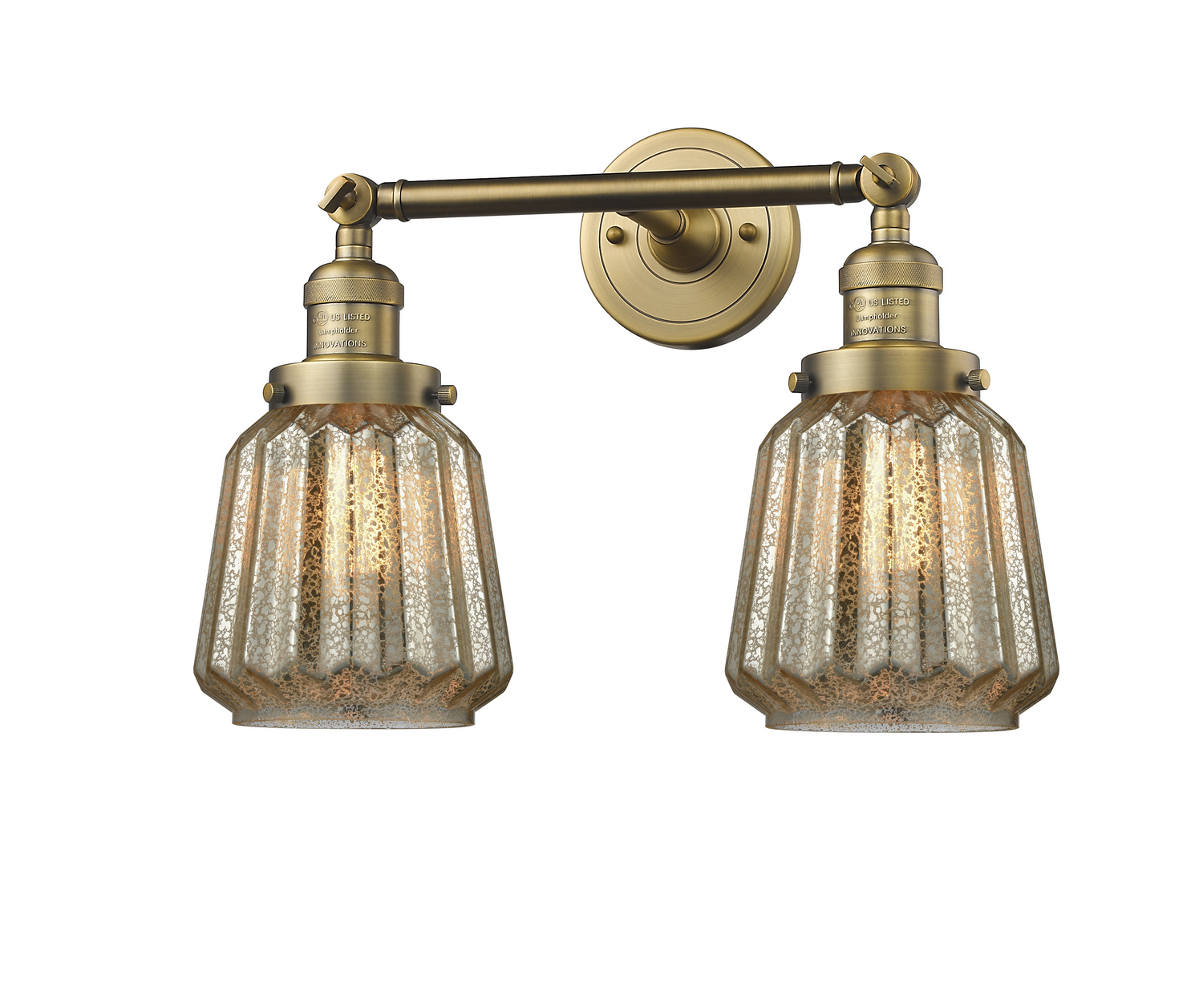 LED Bath Vanity by Innovations - Franklin Restoration Collection, Brushed Brass Finish - 208-BB-G146-LED
