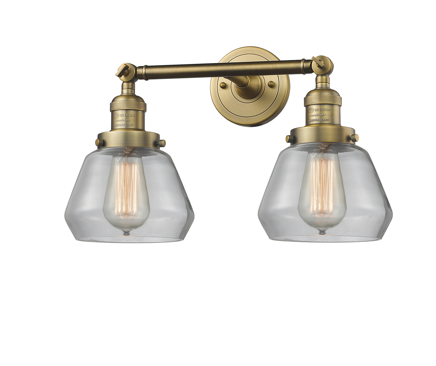 LED Bath Vanity by Innovations - Franklin Restoration Collection, Brushed Brass Finish - 208-BB-G172-LED