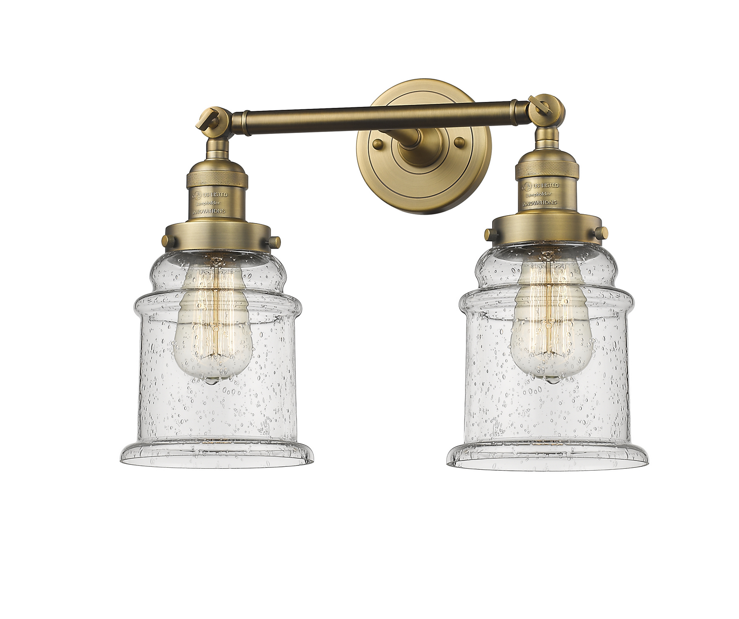 LED Bath Vanity by Innovations - Franklin Restoration Collection, Brushed Brass Finish - 208-BB-G184-LED