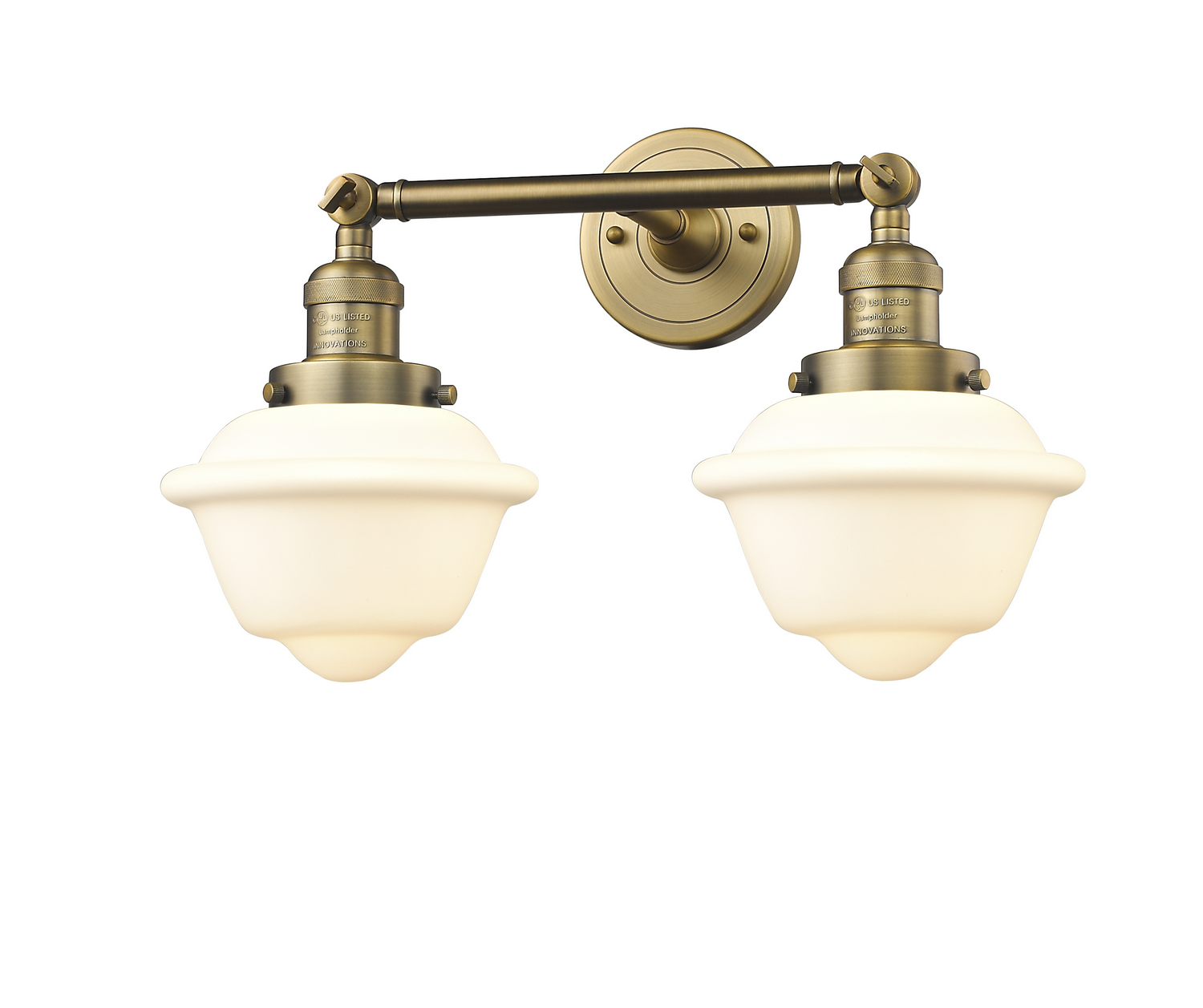 Two Light Bath Vanity by Innovations - Franklin Restoration Collection, Brushed Brass Finish - 208-BB-G531