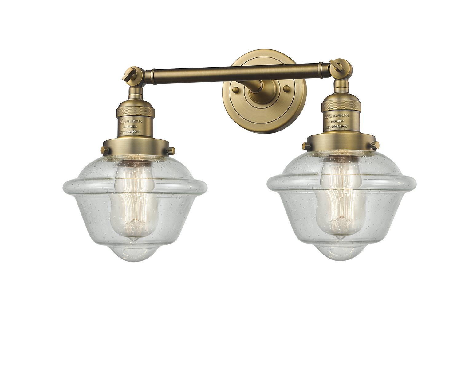 LED Bath Vanity by Innovations - Franklin Restoration Collection, Brushed Brass Finish - 208-BB-G534-LED
