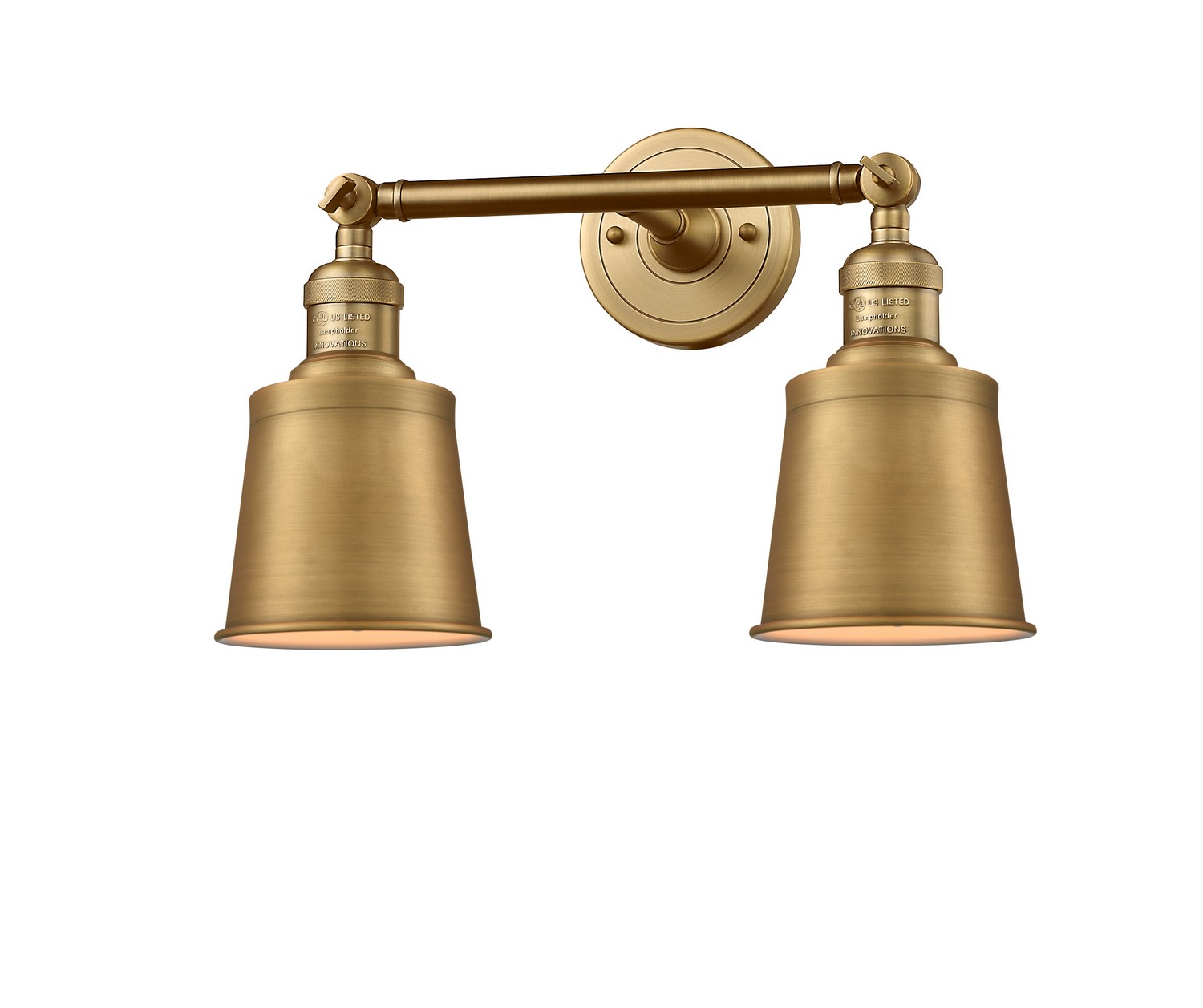 LED Bath Vanity by Innovations - Franklin Restoration Collection, Brushed Brass Finish - 208-BB-M9-BB-LED