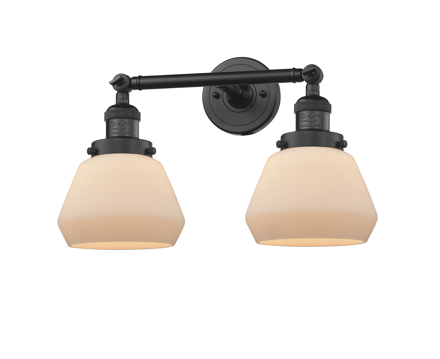 LED Bath Vanity by Innovations - Franklin Restoration Collection, Matte Black Finish - 208-BK-G171-LED